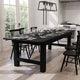 Black Wash |#| 9' x 40" Rectangular Rustic Solid Pine Farmhouse Folding Table in Black Wash