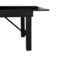 Black Wash |#| 9' x 40" Rectangular Rustic Solid Pine Farmhouse Folding Table in Black Wash