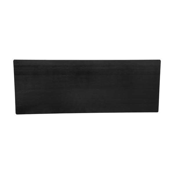 Black Wash |#| 9' x 40" Rectangular Rustic Solid Pine Farmhouse Folding Table in Black Wash