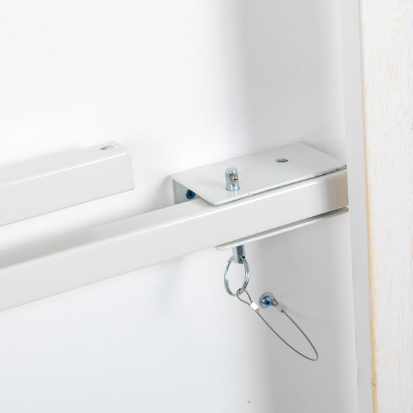 Antique Rustic White |#| 9' x 40" Rectangular Antique Rustic White Solid Pine Folding Farm Table