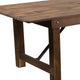 Antique Rustic |#| 9' x 40" Rectangular Antique Rustic Solid Pine Folding Farm Table