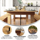 Light Natural |#| 9' x 40" Rectangular Antique Rustic Light Natural Solid Pine Folding Farm Table