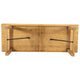 Light Natural |#| 9' x 40" Rectangular Antique Rustic Light Natural Solid Pine Folding Farm Table