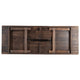 Mahogany |#| 9' x 40" Rectangular Antique Rustic Mahogany Solid Pine Folding Farm Table