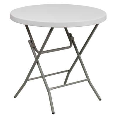 2.63-Foot Round Plastic Folding Table - View 1