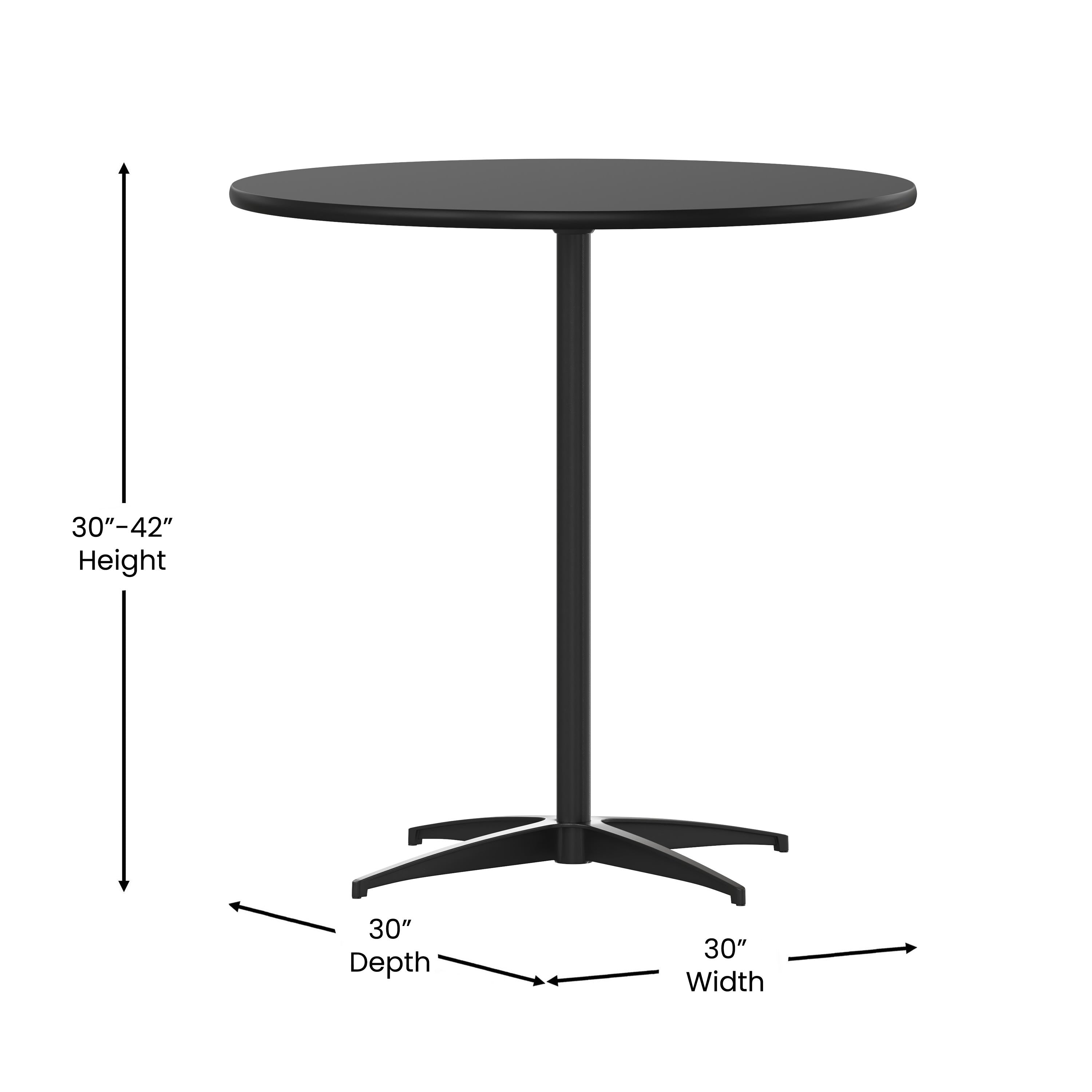 30 inch round high top table discount
