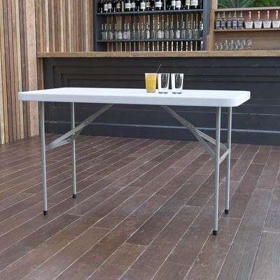 4-Foot Plastic Folding Table - View 2