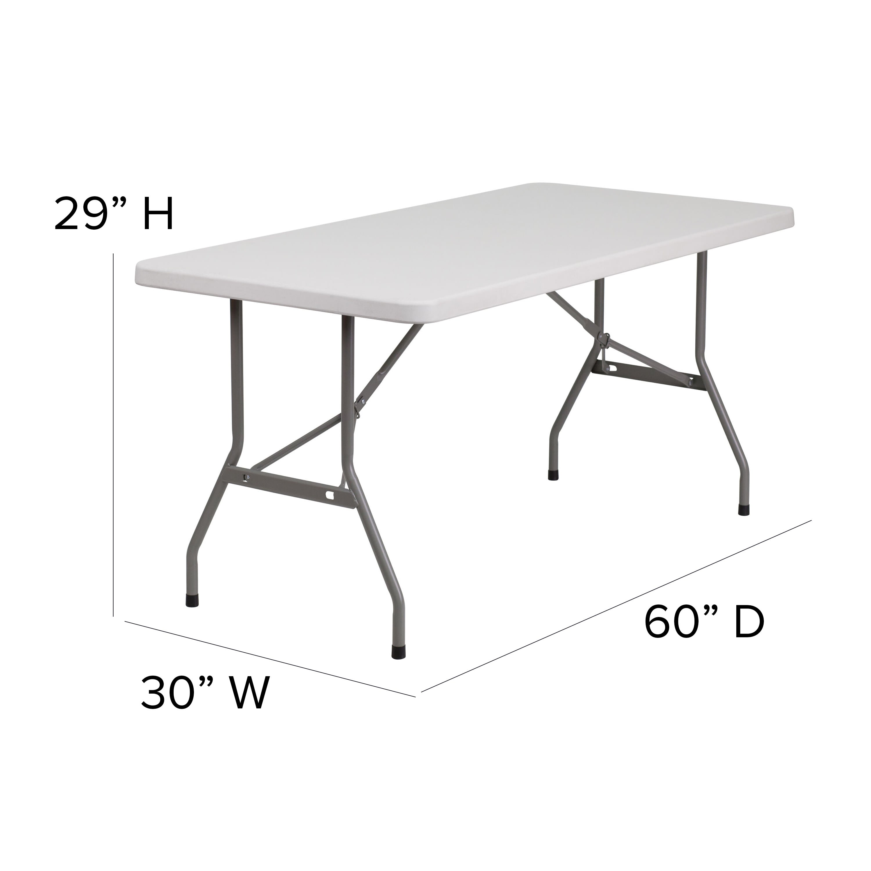 5 foot online plastic folding table