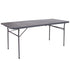 6-Foot Bi-Fold Plastic Banquet and Event Folding Table with Carrying Handle