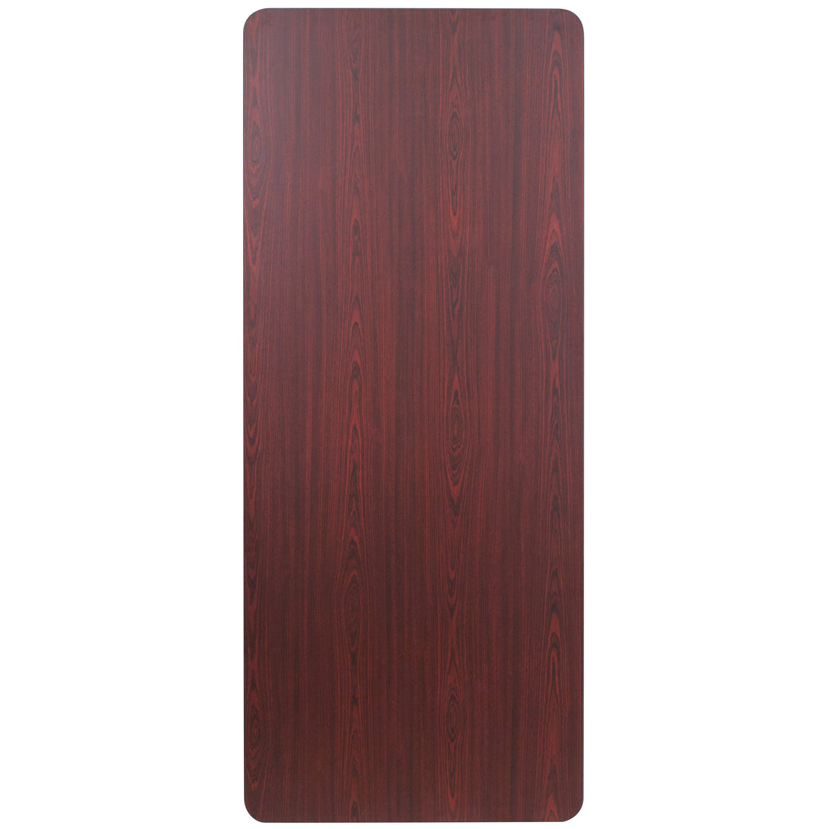 6-Foot High Pressure Mahogany Laminate Folding Banquet & Catering Table