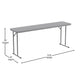 Gray |#| 6-Foot Inch Rectangle Gray Plastic Folding Training / Seminar Table