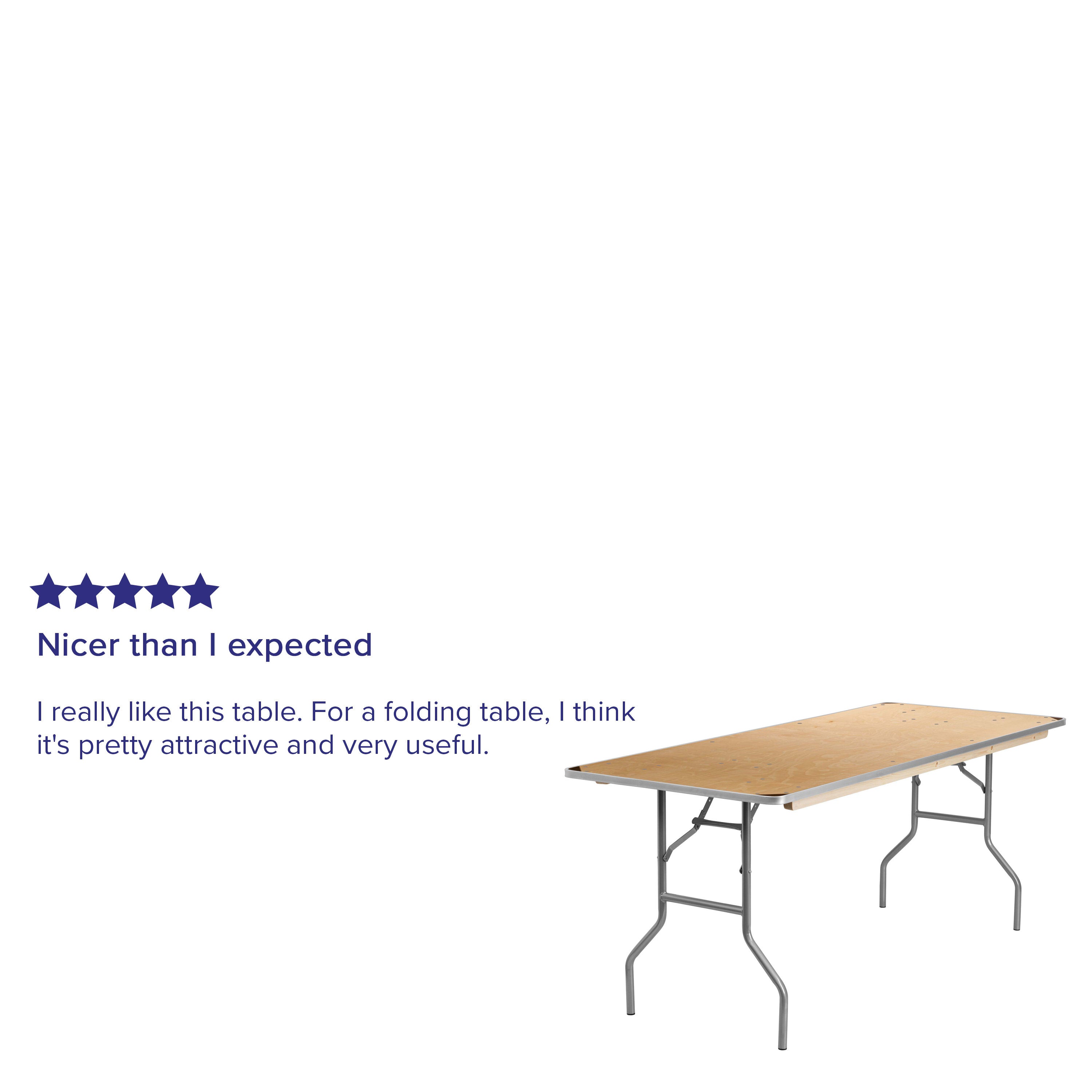 Pretty sales folding table