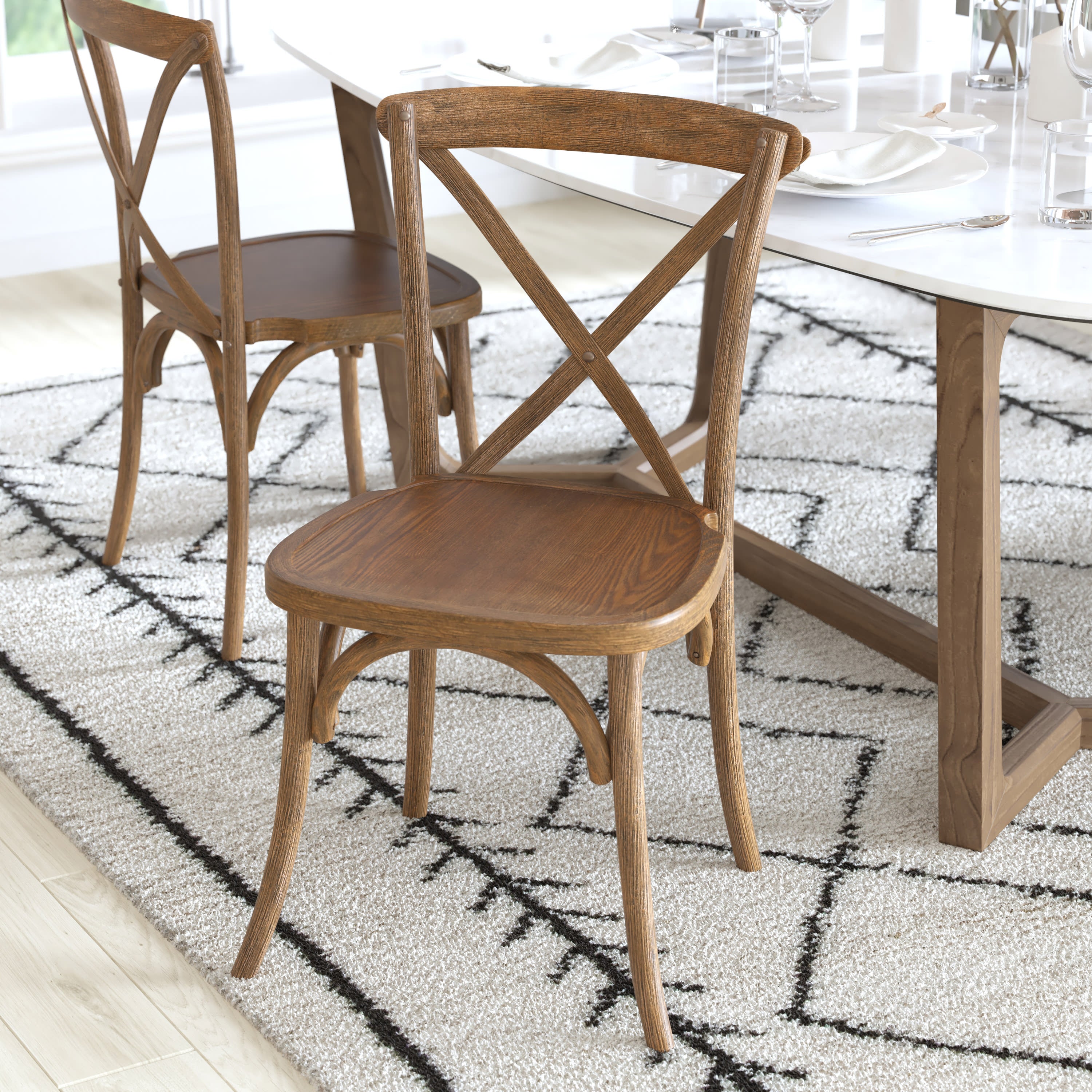 Cristo cross sales back chair