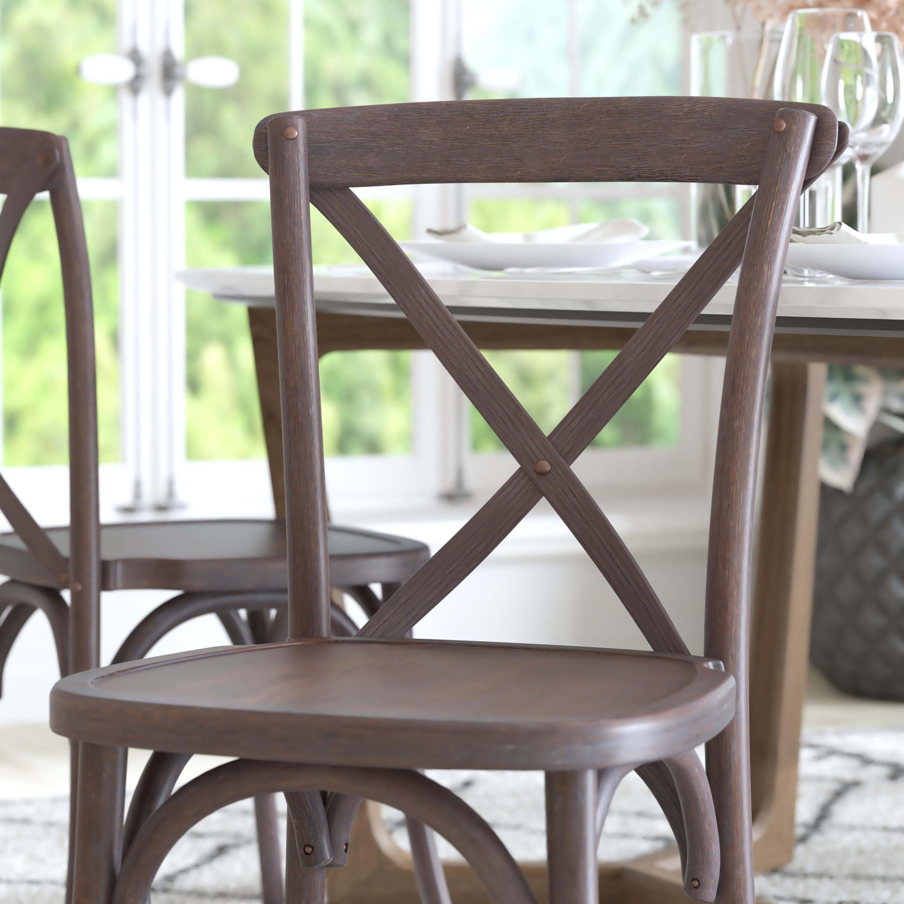 Gray x back dining chairs deals