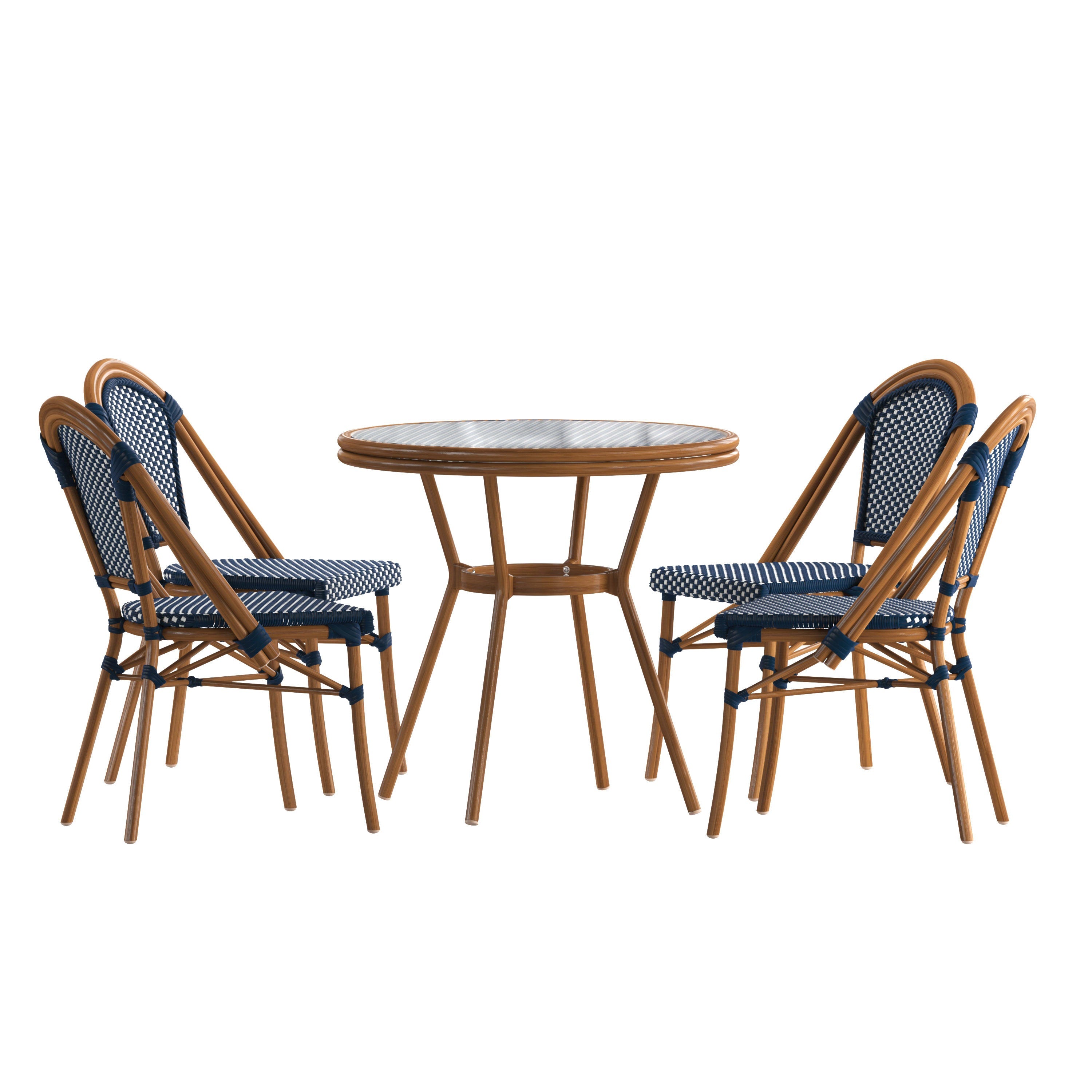 white outdoor chair set