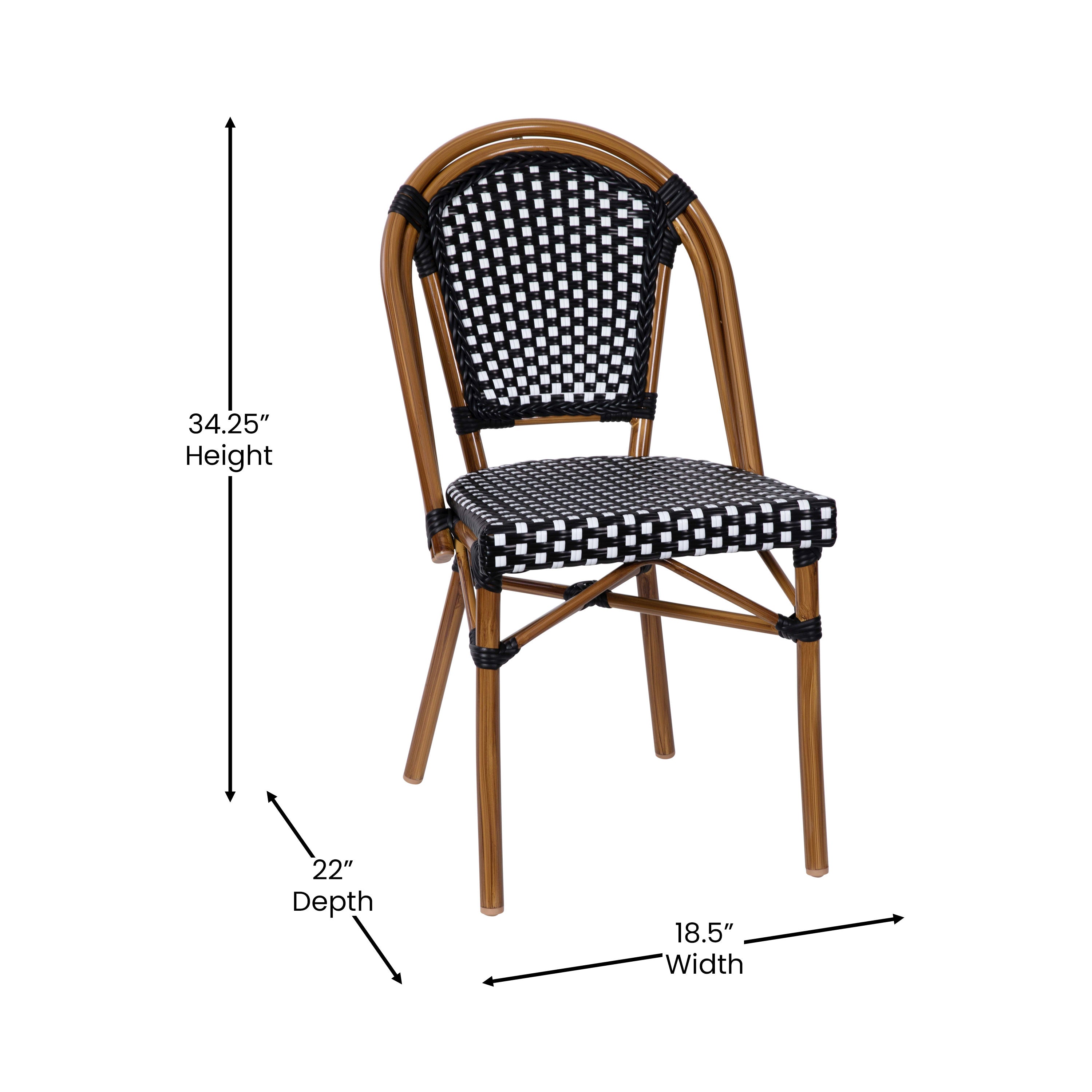 Paris rattan sales bistro chairs
