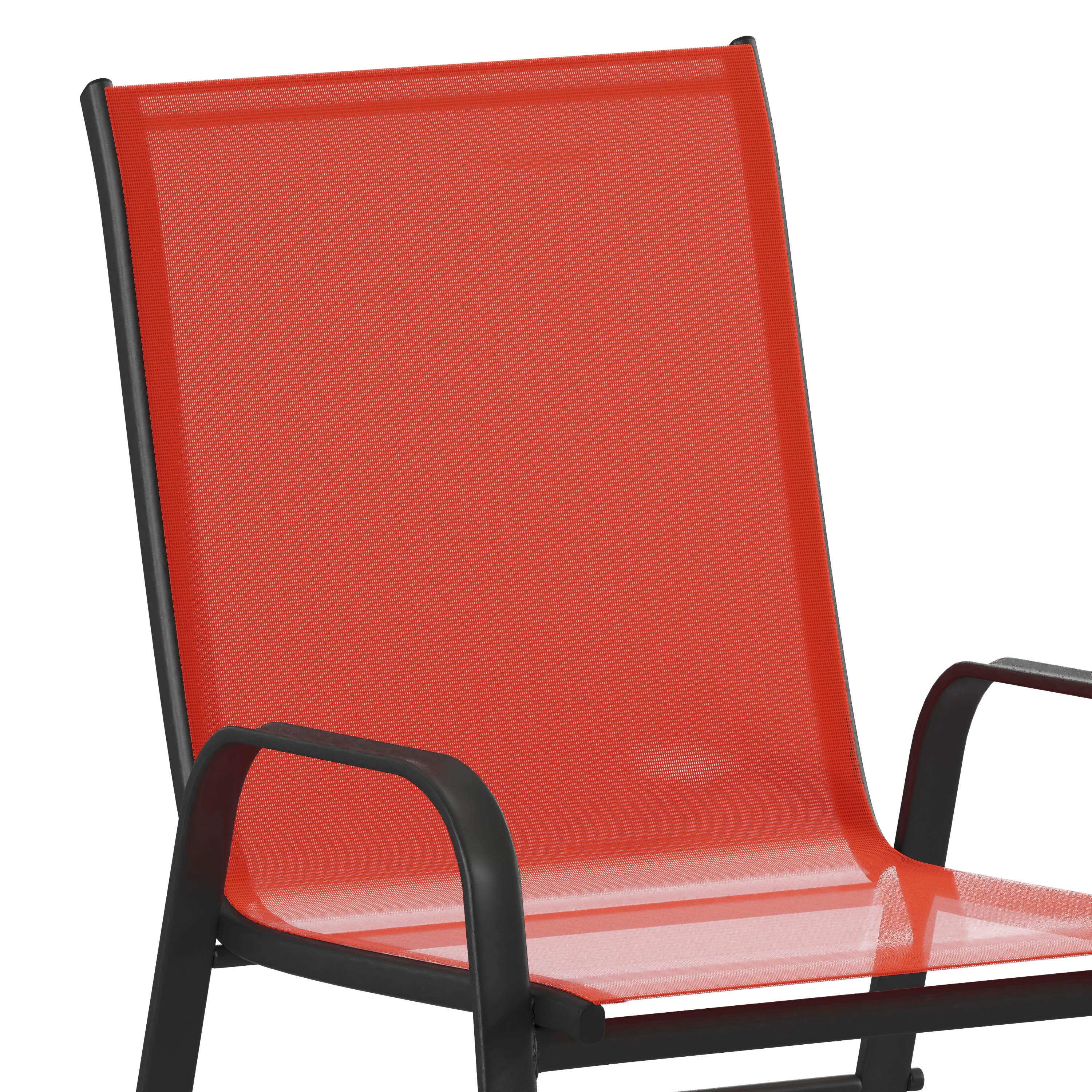 Red slingback patio chairs shop