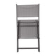 Gray |#| 2 Pack Commercial Outdoor Flex Comfort Folding Chair with Metal Frame in Gray
