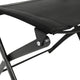 Black |#| 2 Pack Commercial Outdoor Flex Comfort Folding Chair with Metal Frame in Black