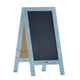 Robin Blue,40inchH x 20inchW |#| Indoor/Outdoor 40x20 Freestanding Robin Blue Wood A-Frame Magnetic Chalkboard