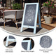 Robin Blue,40inchH x 20inchW |#| Indoor/Outdoor 40x20 Freestanding Robin Blue Wood A-Frame Magnetic Chalkboard