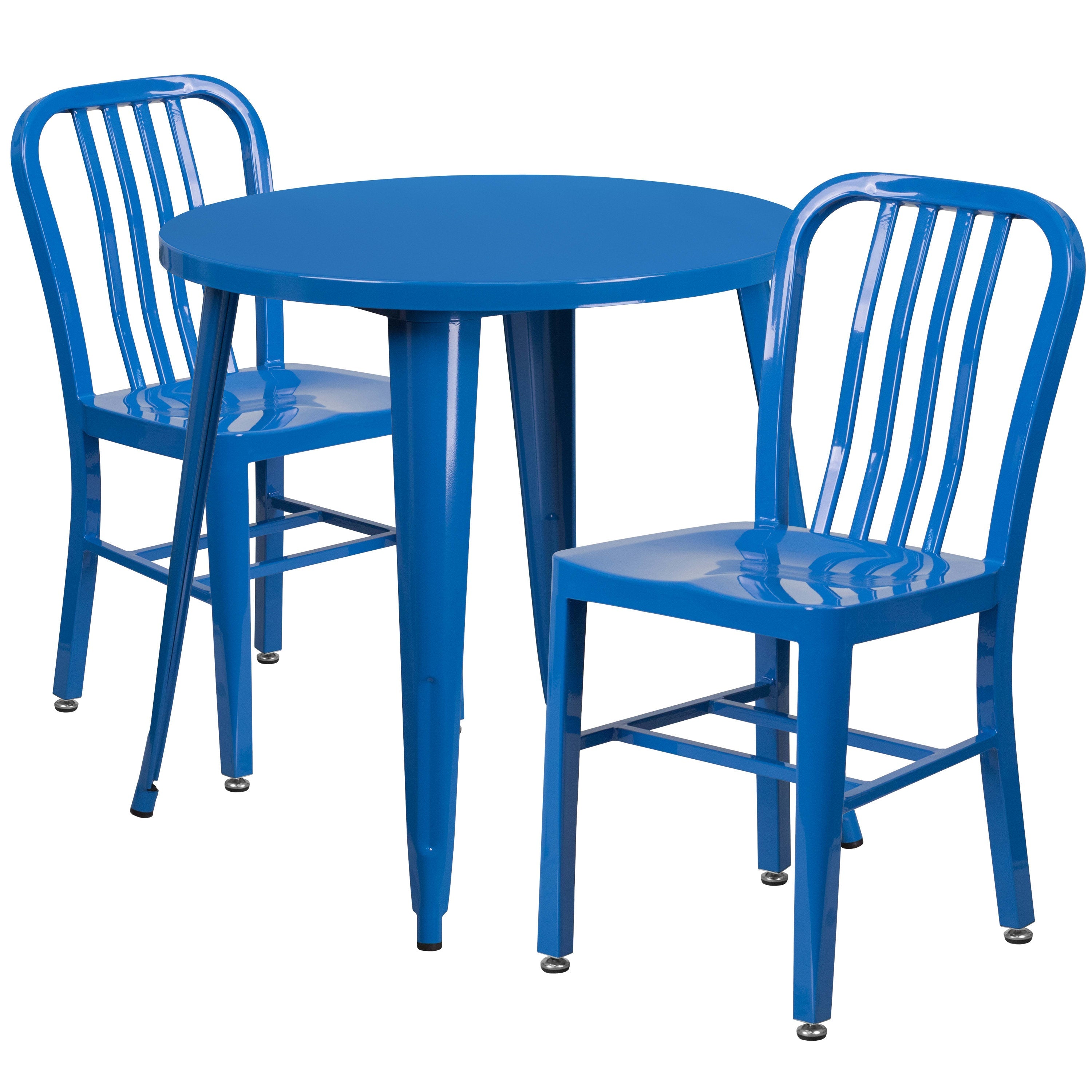 30RD Metal Table Set 2 Chairs CH 51090TH 2 18VRT CTC Event