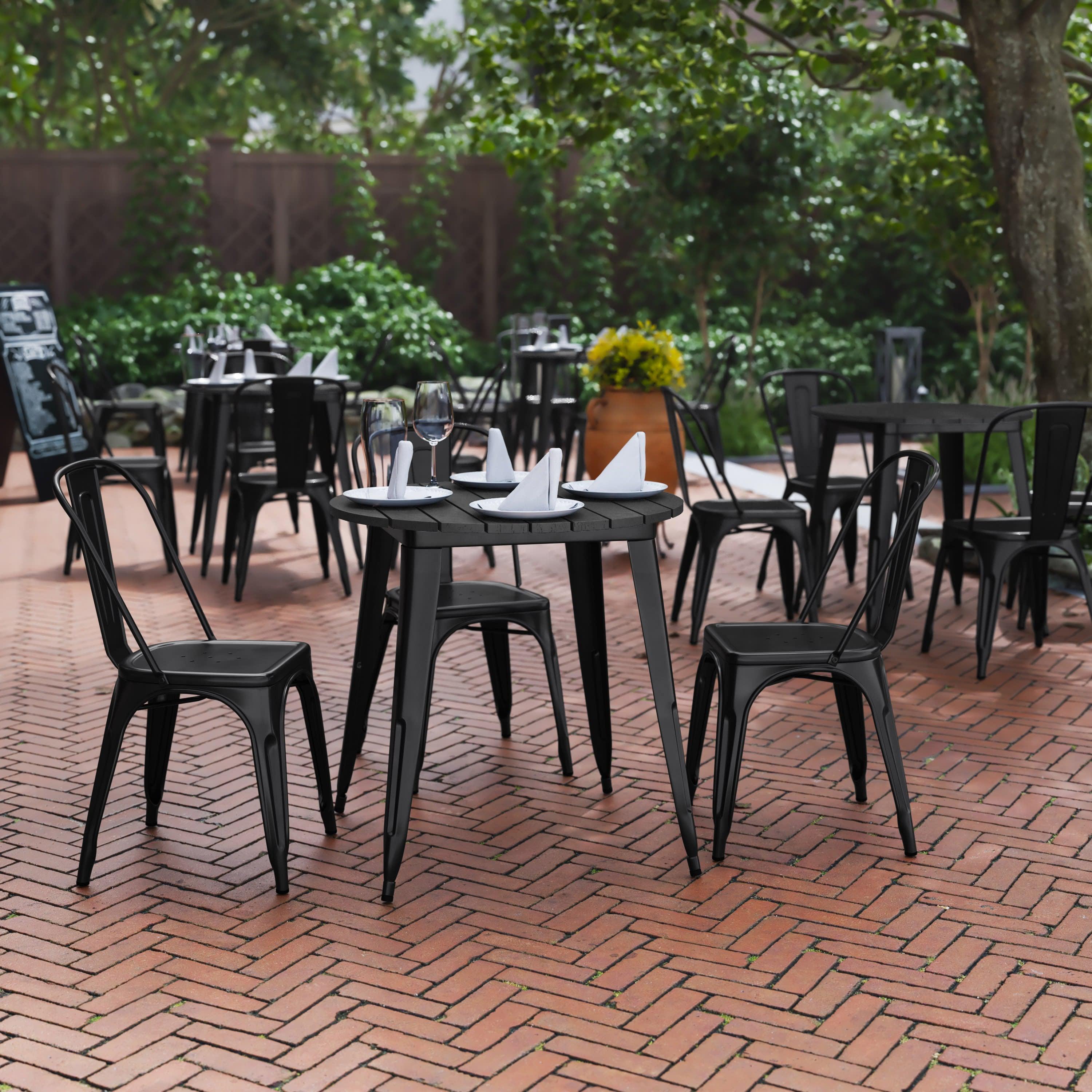 Poly resin outdoor dining sets outlet