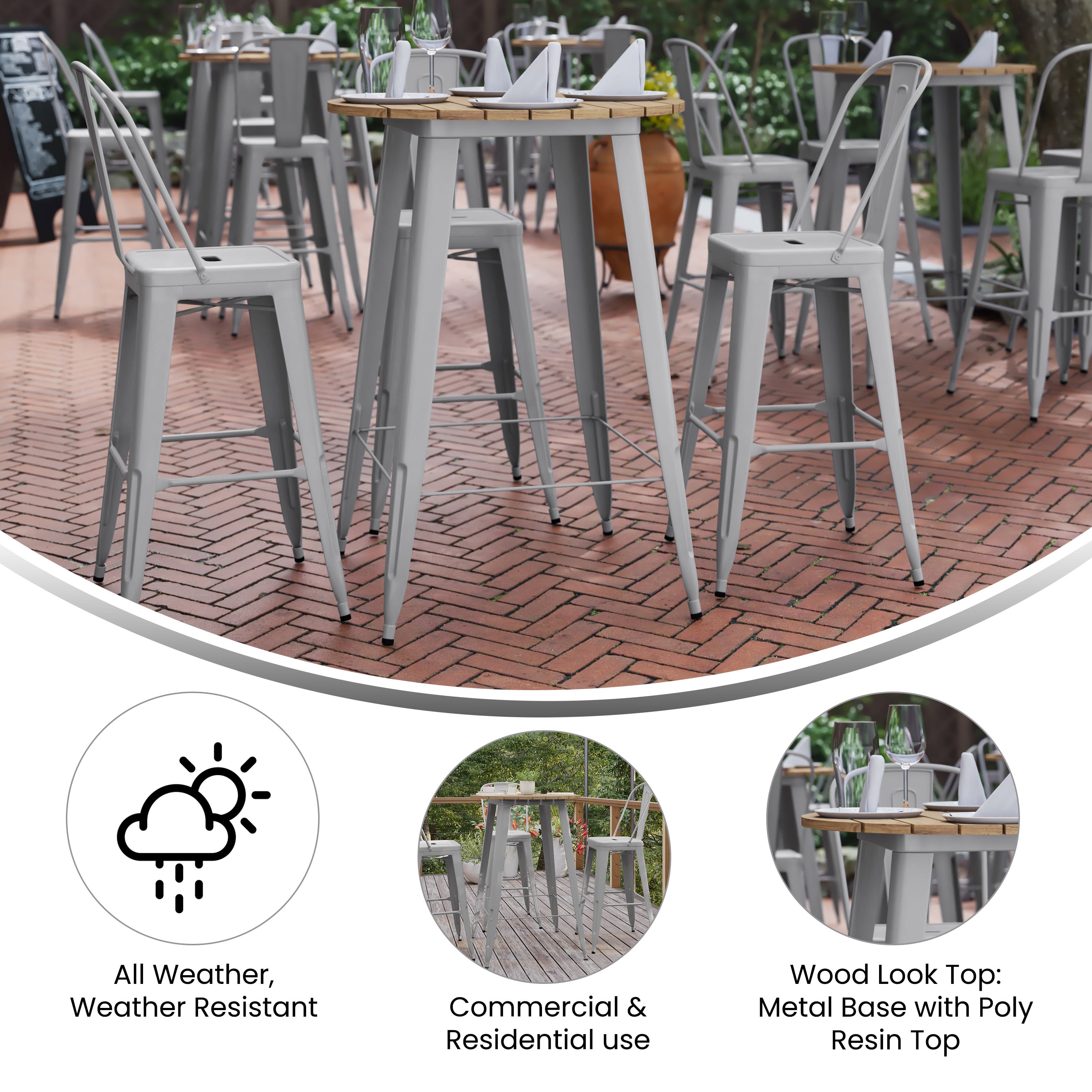 Bartop patio set clearance