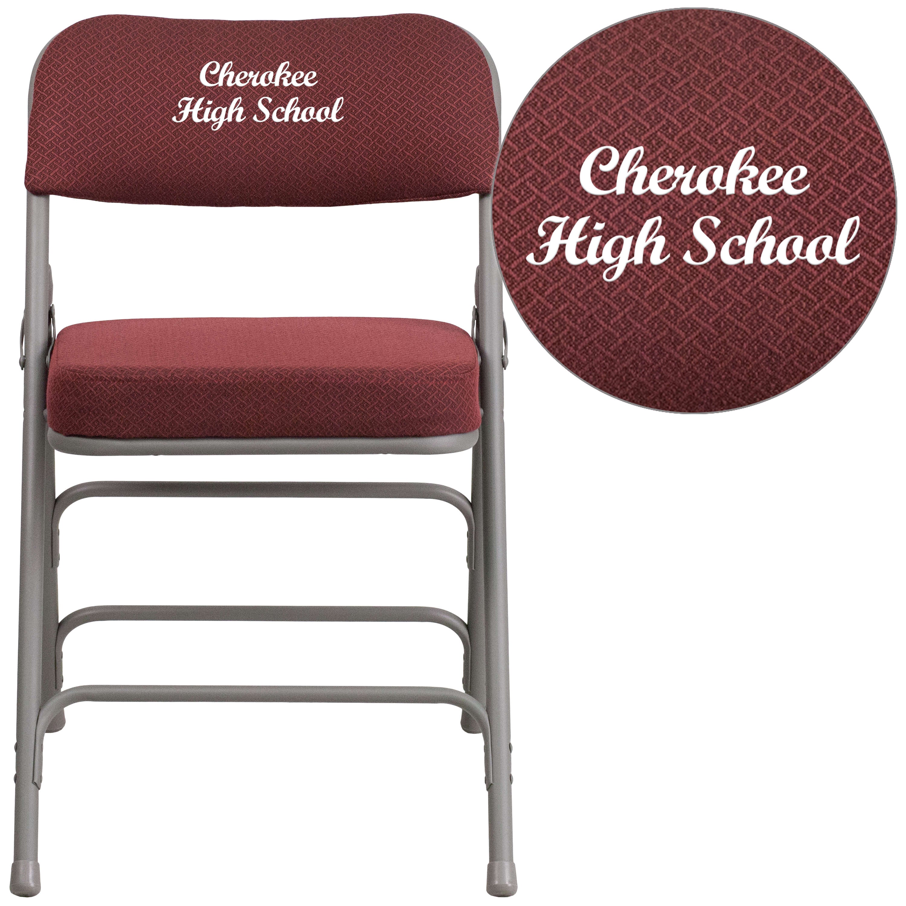 Embroidered shop folding chairs