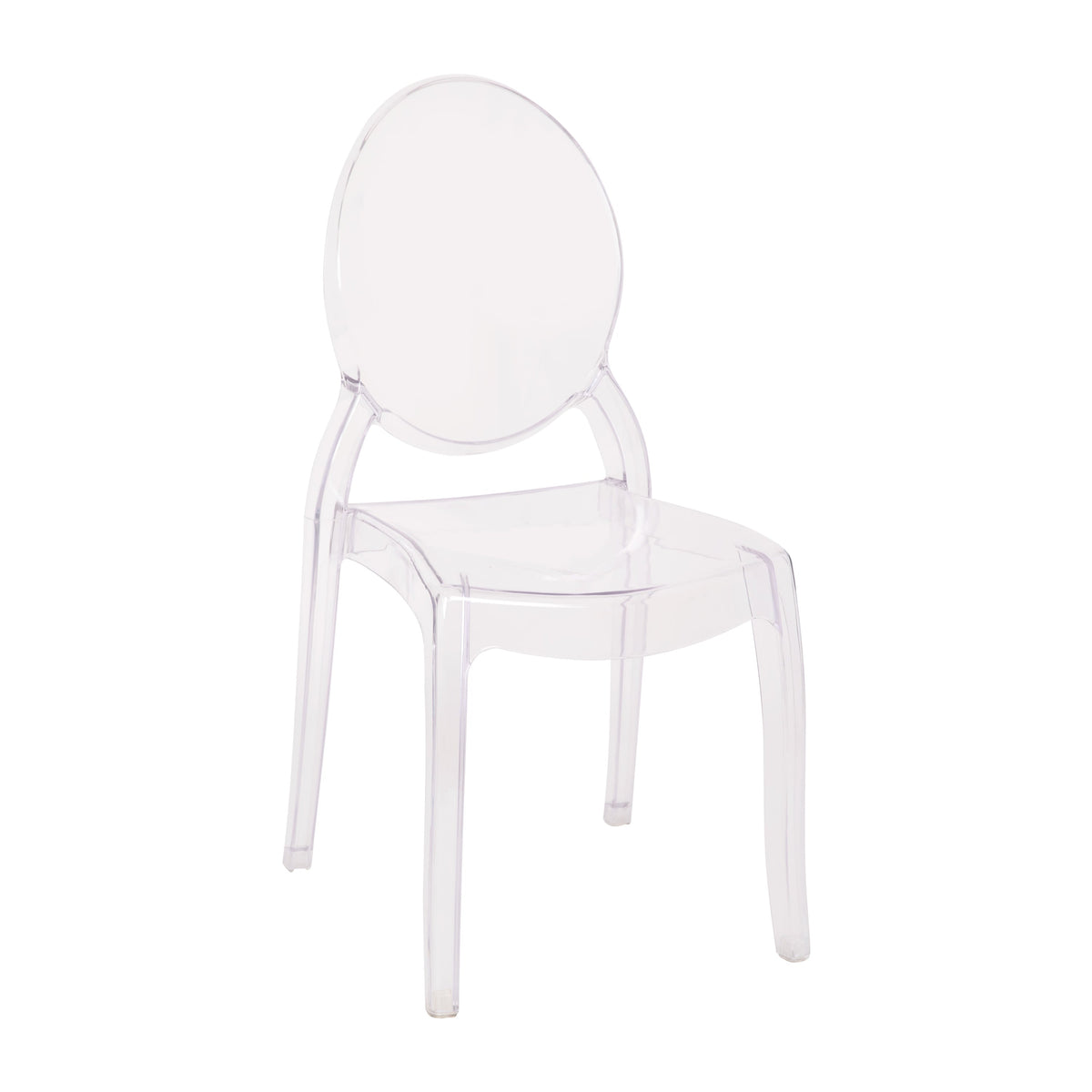 Extra Wide Polycarbonate All-Weather Transparent Crystal Ghost Banquet Chair