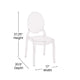 Extra Wide Polycarbonate All-Weather Transparent Crystal Ghost Banquet Chair