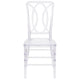 Crystal Ice Stacking Chair with Designer Back - Event Stack Chair - UV Resistant