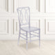 Crystal Ice Stacking Chair with Designer Back - Event Stack Chair - UV Resistant