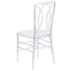 Crystal Ice Stacking Chair with Designer Back - Event Stack Chair - UV Resistant