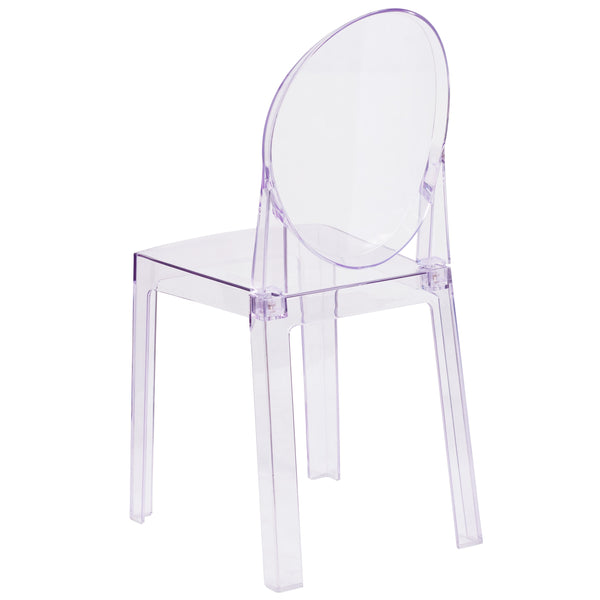 Ghost Chair with Oval Back in Transparent Crystal - Wedding Chairs