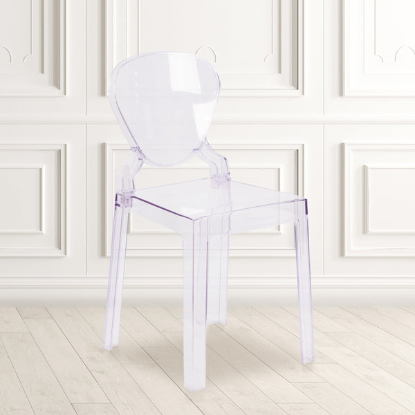 Ghost Chair with Tear Back in Transparent Crystal - Wedding Chairs