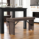 Mahogany |#| 40" x 12" Mahogany Solid Pine Folding Farm Bench