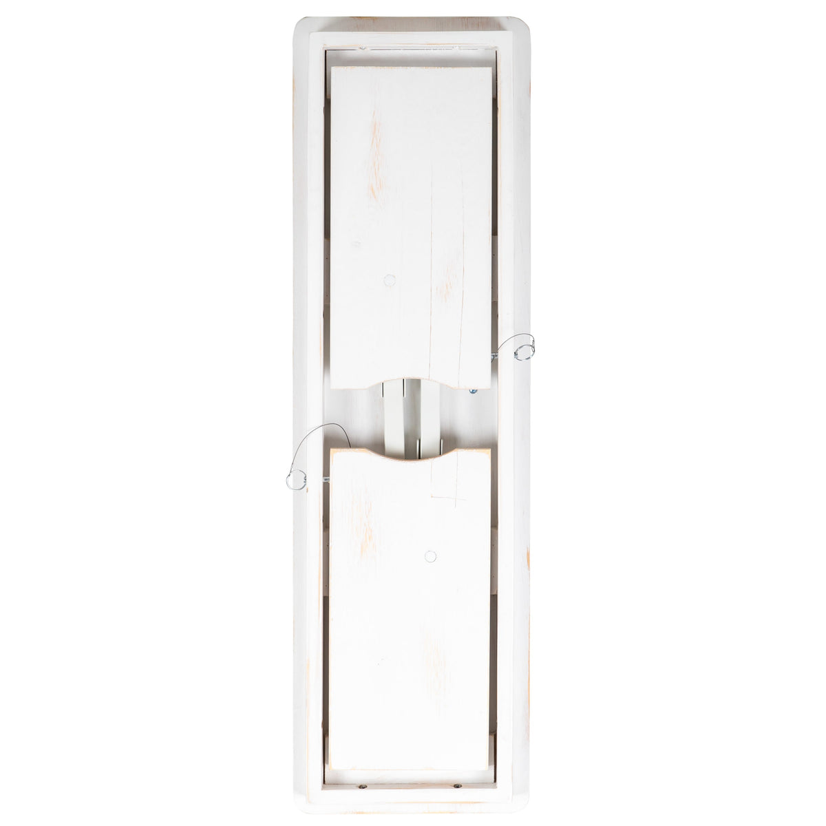 Antique Rustic White |#| 40" x 12" Antique Rustic White Solid Pine Folding Farm Bench - Portable Bench