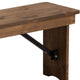 Antique Rustic |#| 40" x 12" Antique Rustic Solid Pine Folding Farm Bench