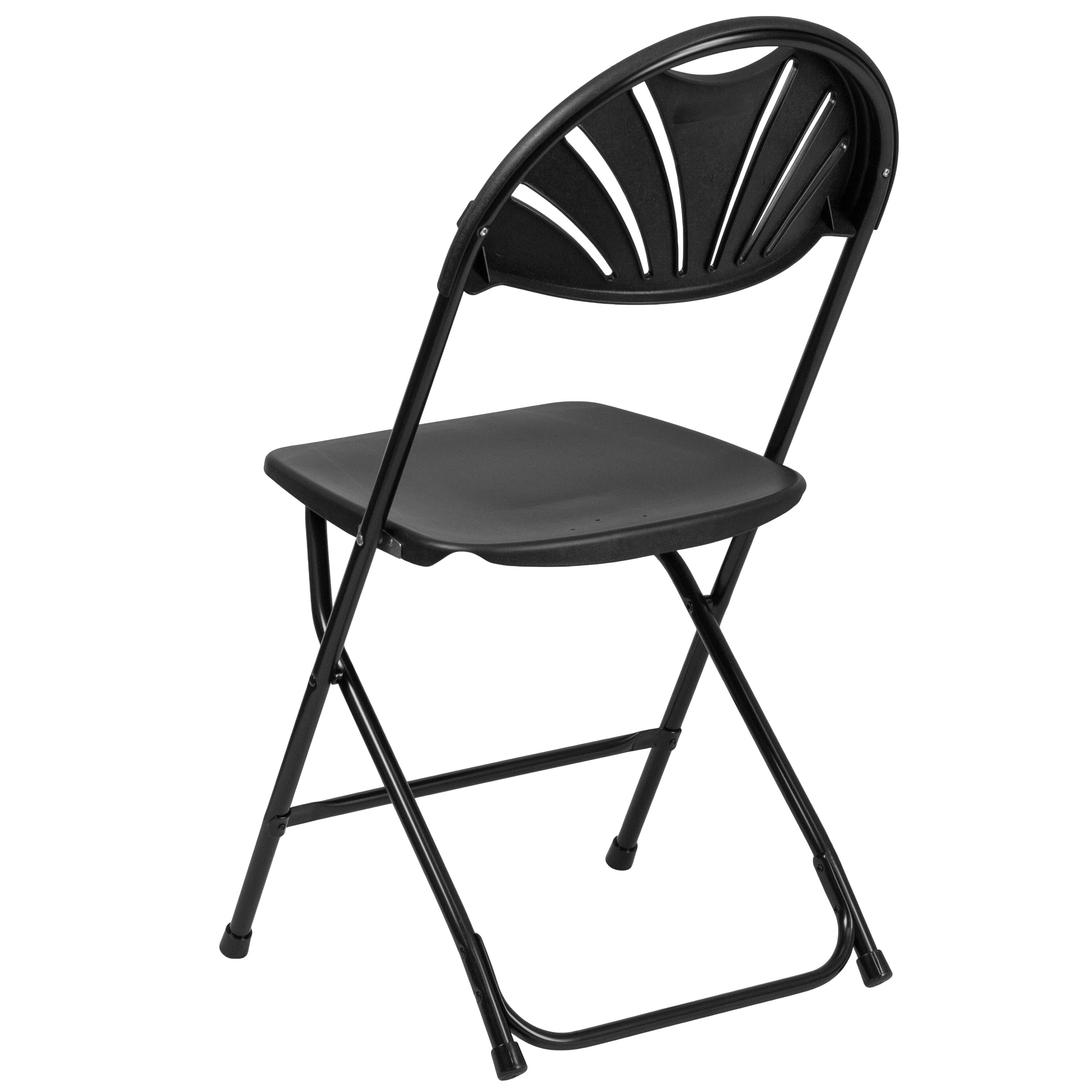 Fan back folding chairs outlet