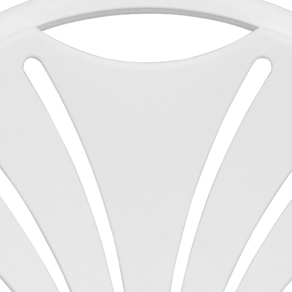 Blue |#| 650 lb. Capacity Blue Plastic Fan Back Folding Chair - Commercial & Event Chairs