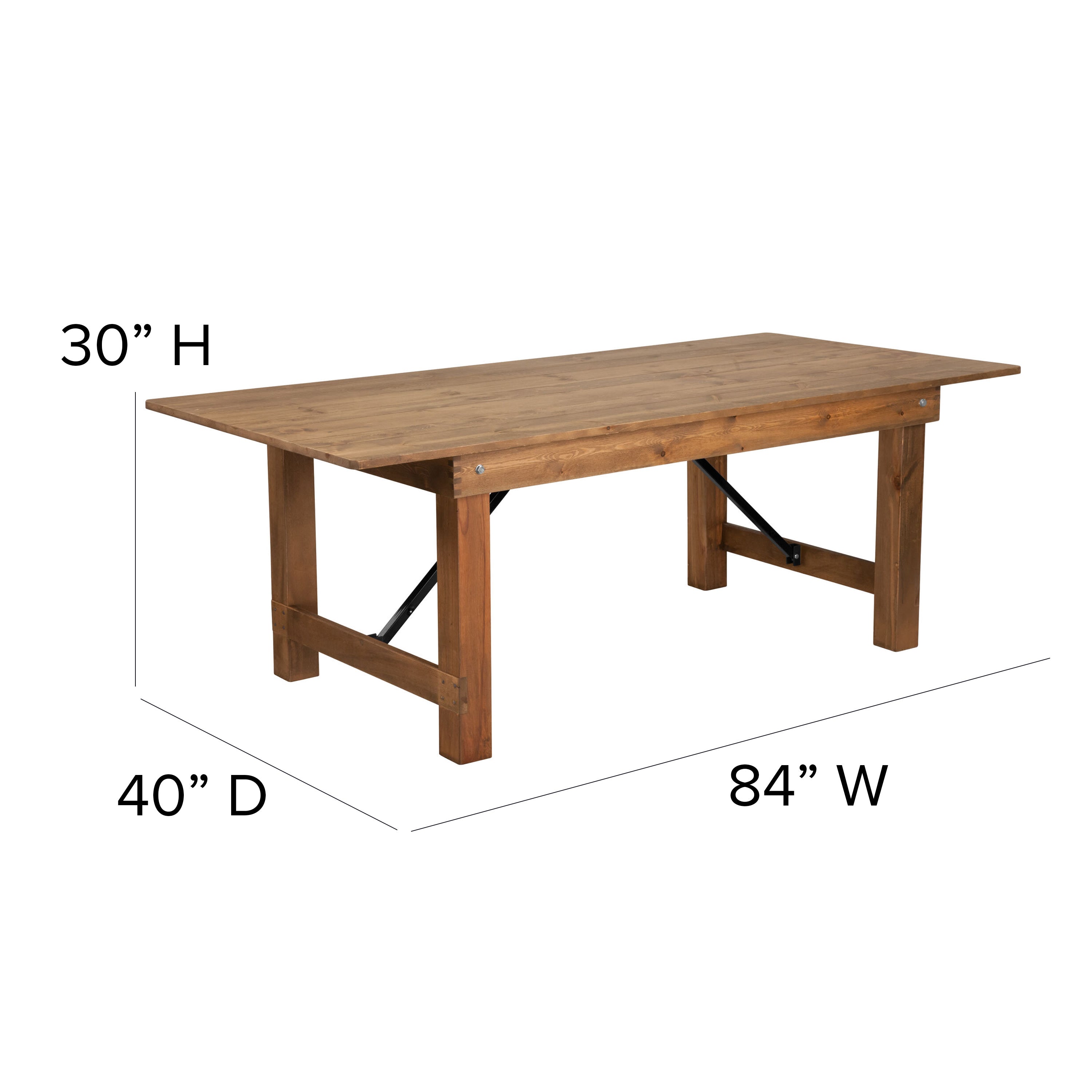 Folding farm store tables