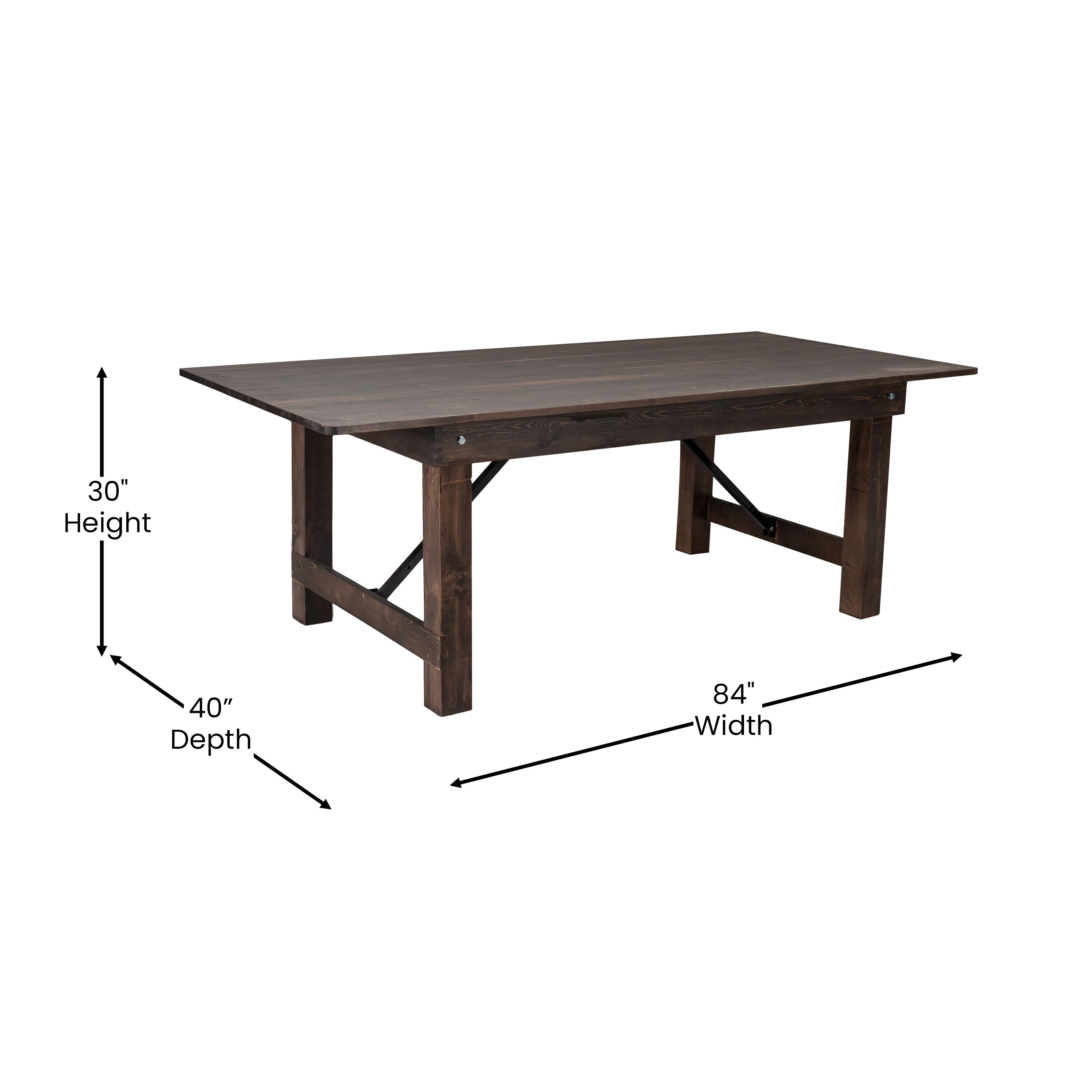 Folding rustic table sale