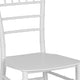 White |#| White Stackable Resin Chiavari Chair - Banquet and Event Furniture