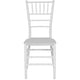 White |#| White Stackable Resin Chiavari Chair - Banquet and Event Furniture