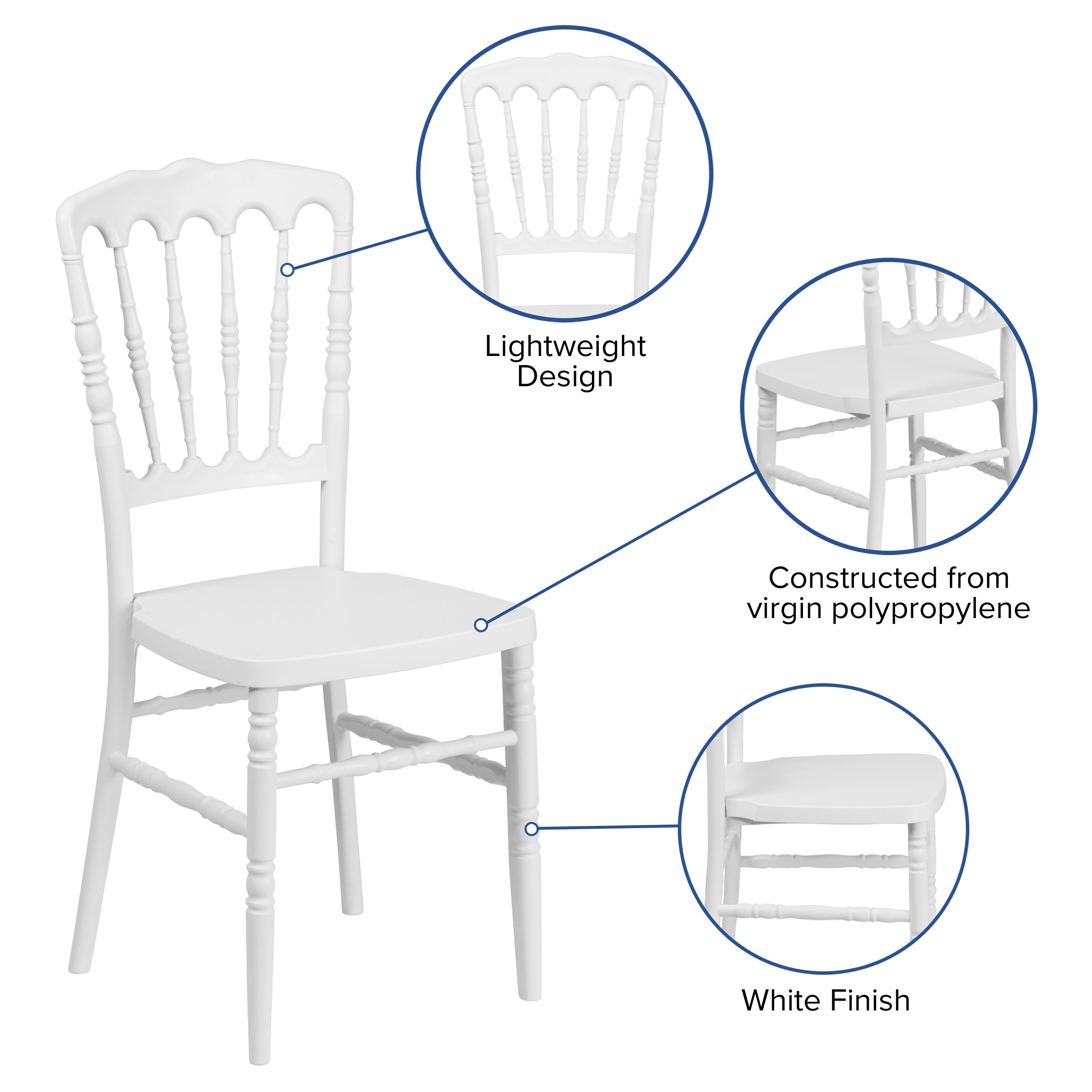 Resin Napoleon Chair LE-L-MON- – CTC Event Furniture