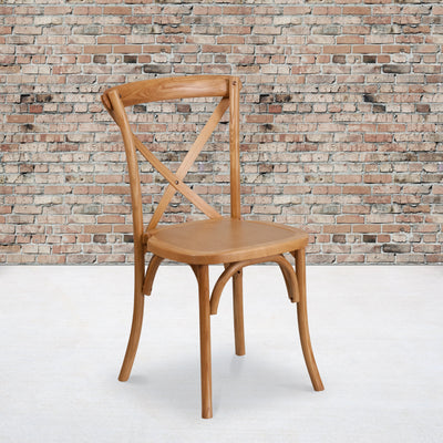 HERCULES Series Stackable Wood Cross Back Chair