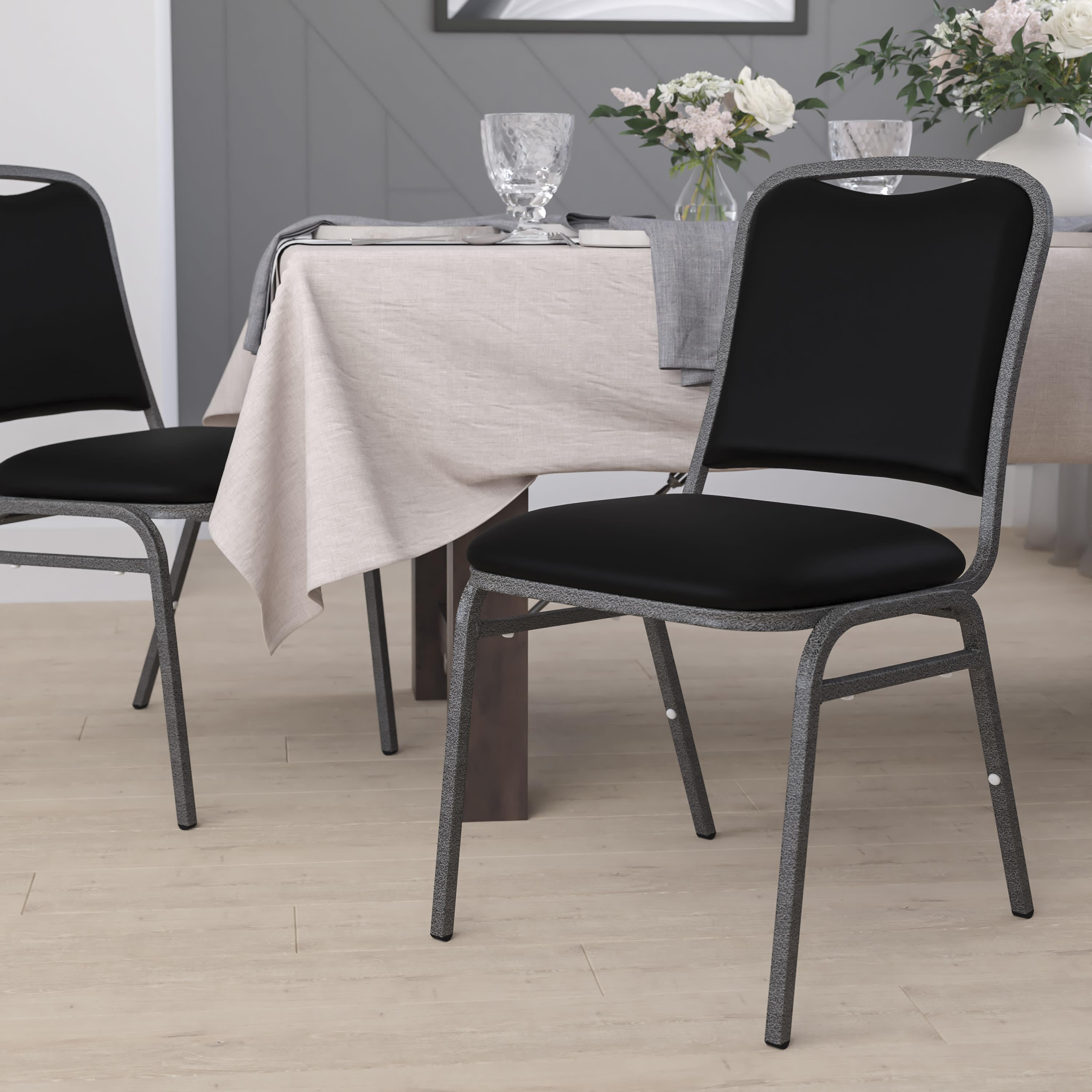 Vinyl banquet deals chairs