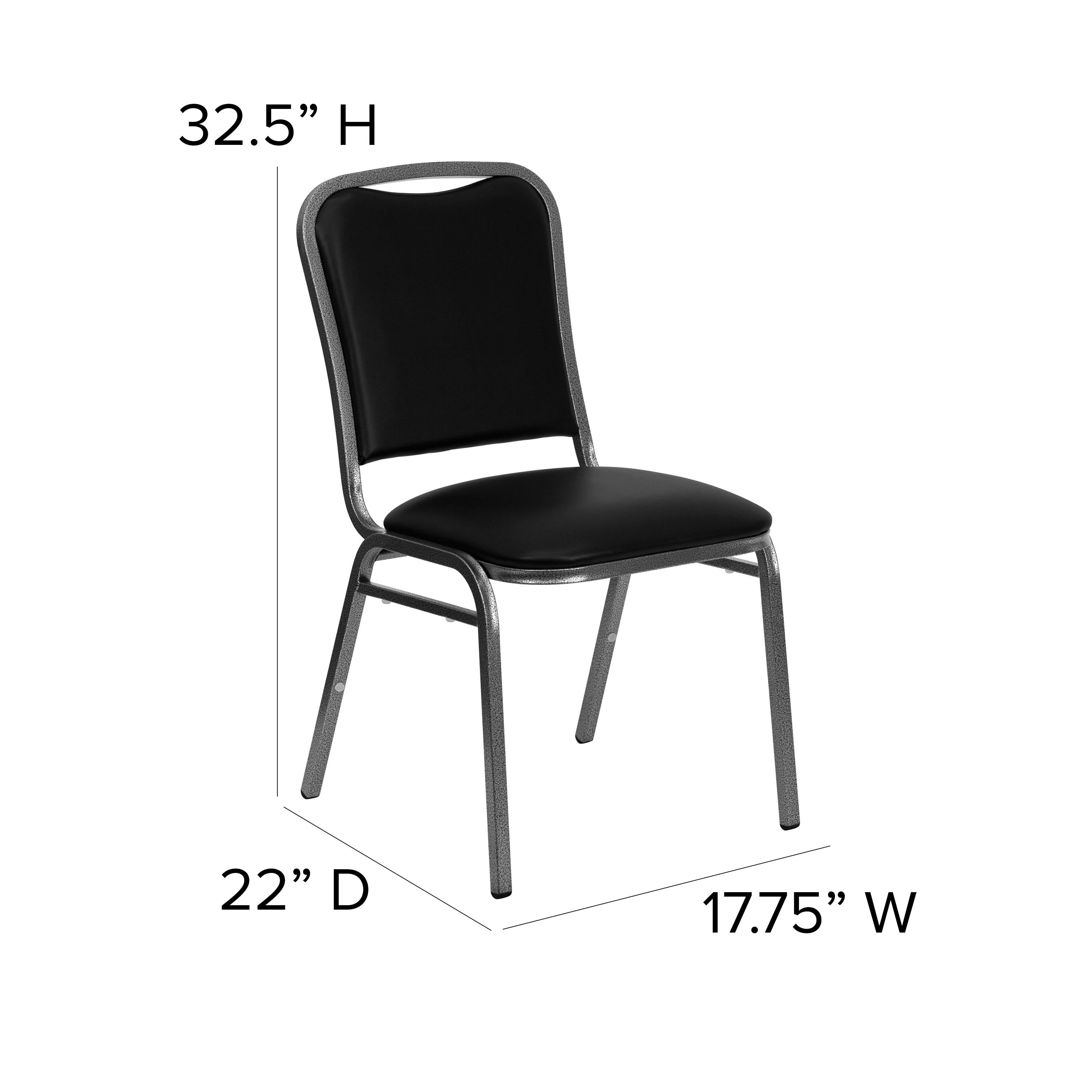 Black vinyl chair cheap