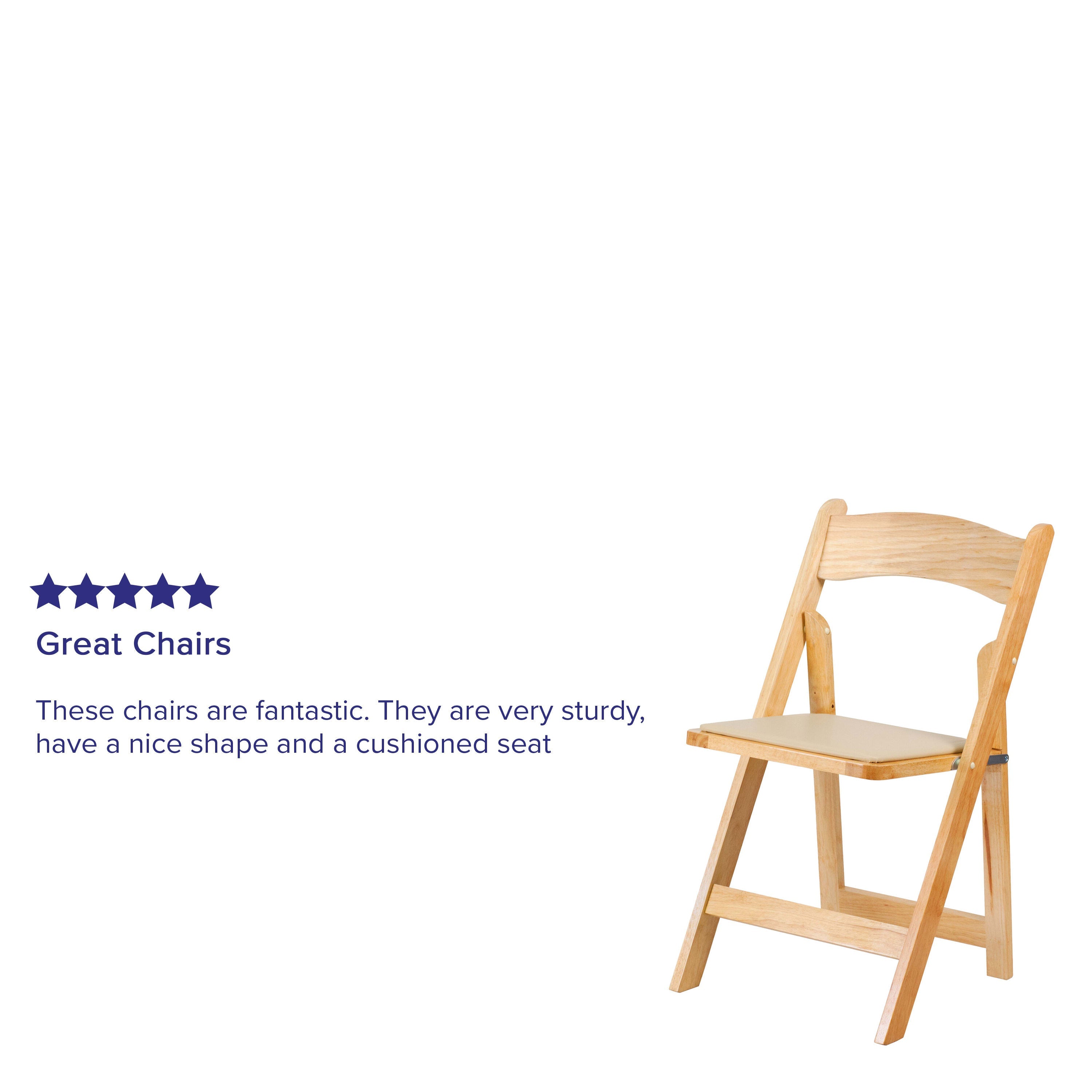 White wooden fold clearance up chairs